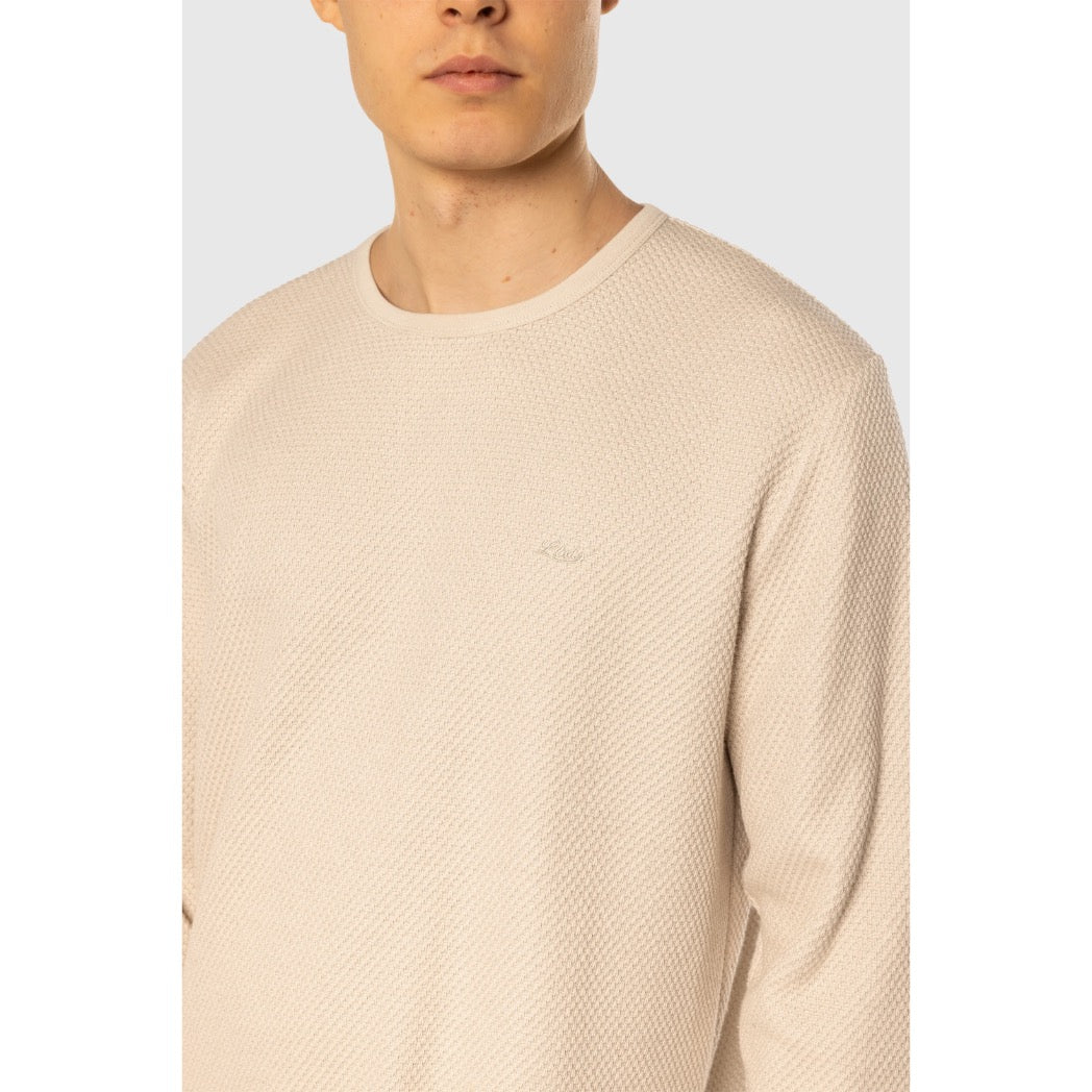TEAMLTD - WAFFLE KNIT LONGSLEEVE | Cream