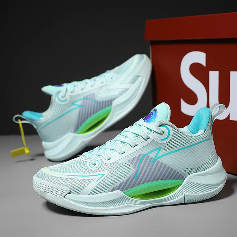 Custom Brand Factory Wholesale OEM Cool Night Glow Breathable Mesh Upper Lightweight Fashion Trend High Top Sneakers Practical