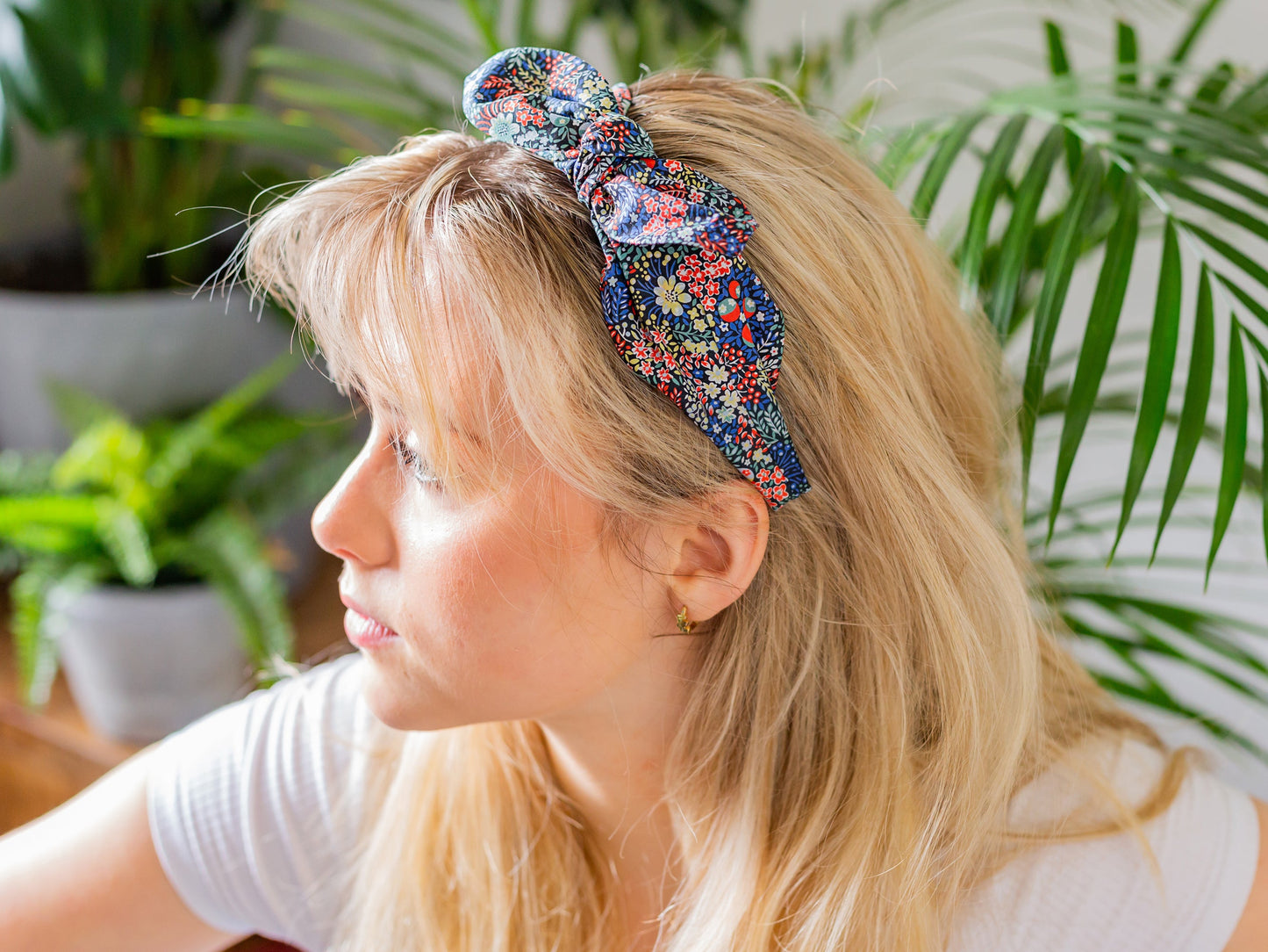 Side Bow Headband - Liberty Prospect Road A Print