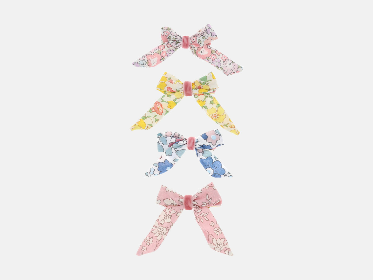 Meri Meri x Liberty Floral Pattern Bow Hair Clips (4)