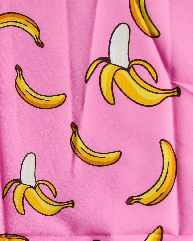 Girls' Pink Bananas Running Shorts