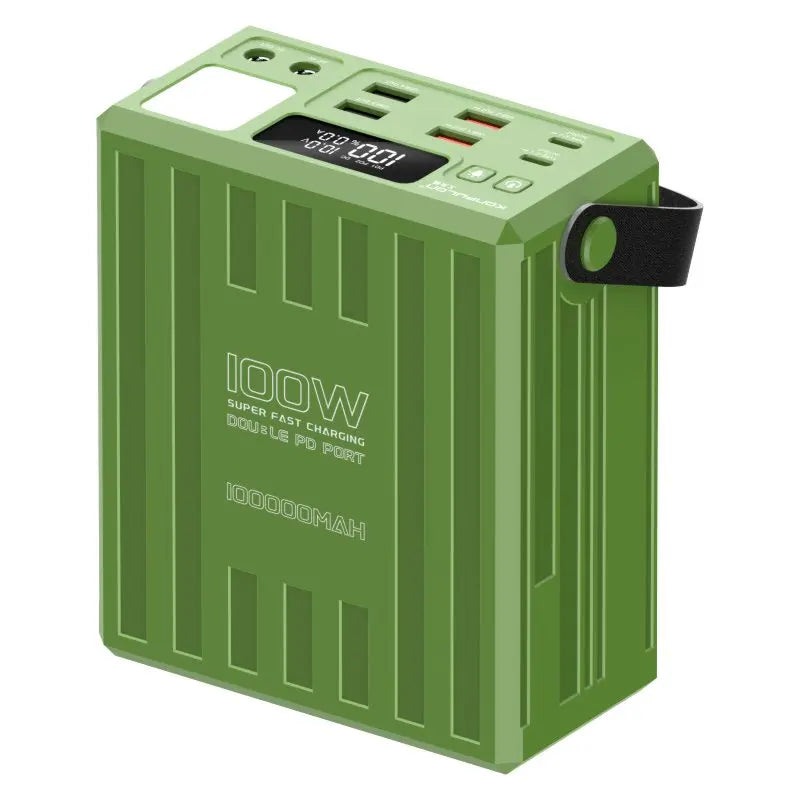 100000mAh Power Bank PD 100W USB C Fast Charge Large Capacity 22.5W with 7 Outputs & LCD Display Battery Bank Outdoor Camping