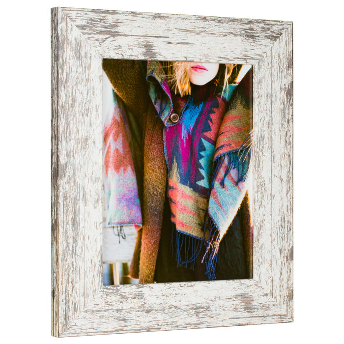 American Barn 2", Alabaster White Picture Frame - 4 Piece Set