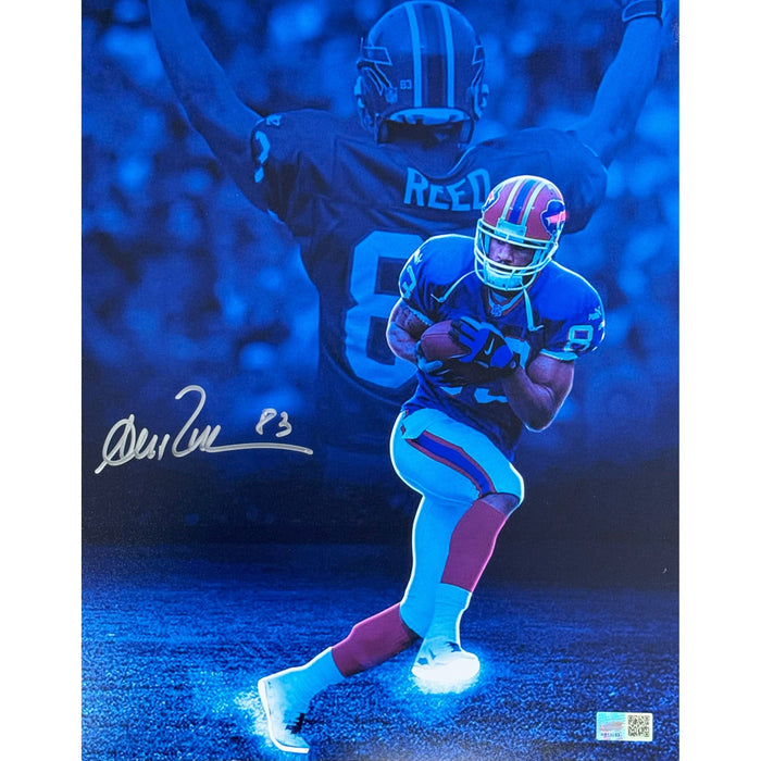 Andre Reed Signed Blue Edit Photo Signed Photos TSE Buffalo 11x14