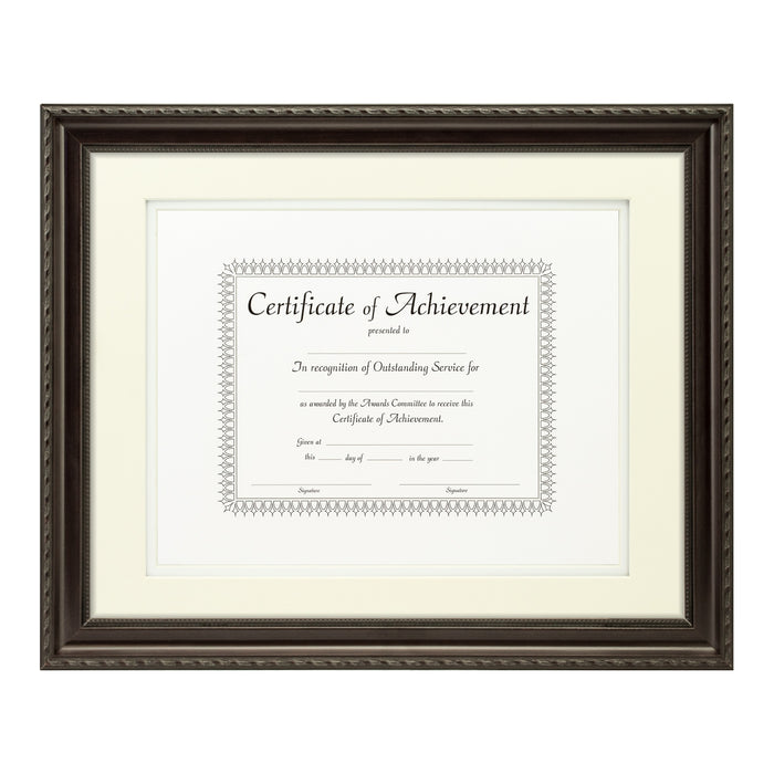 Annesbury Dark Walnut Document Frame – Papyrus/White Mat
