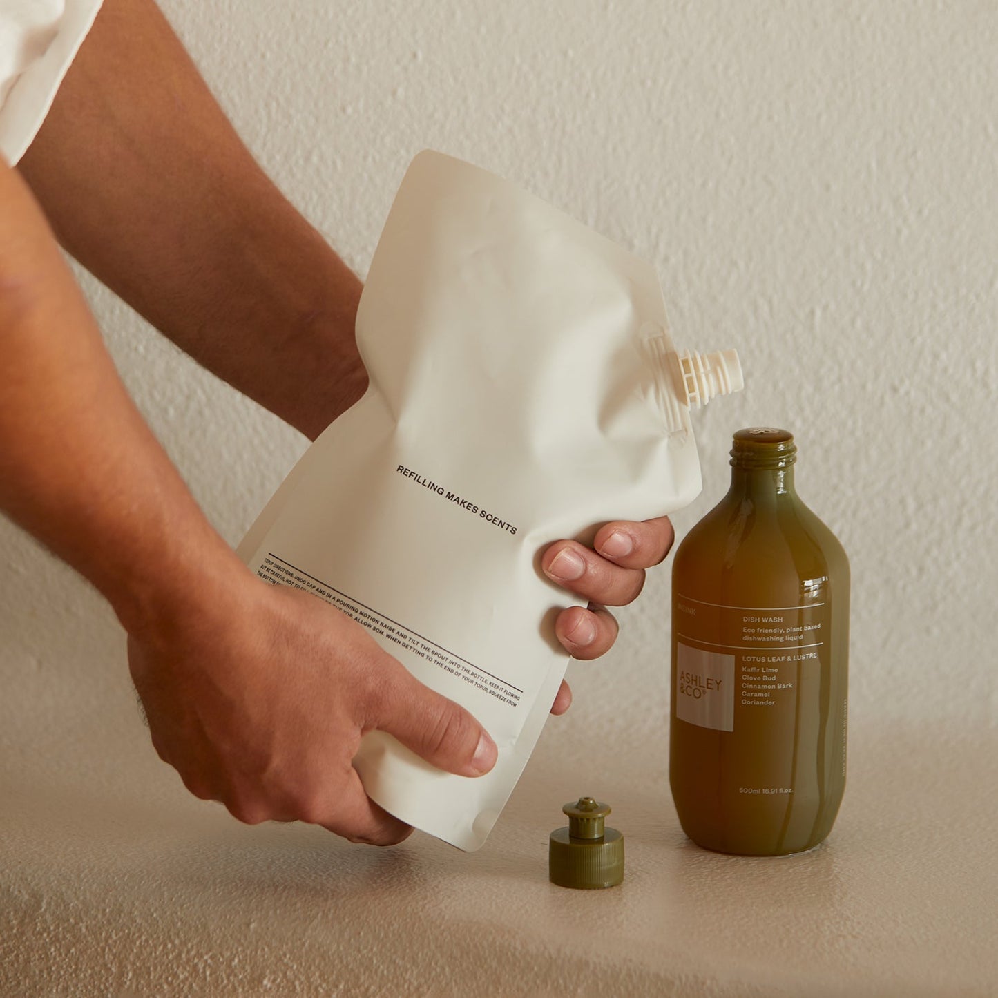 ashley + co | insink dish wash | lotus leaf + lustre
