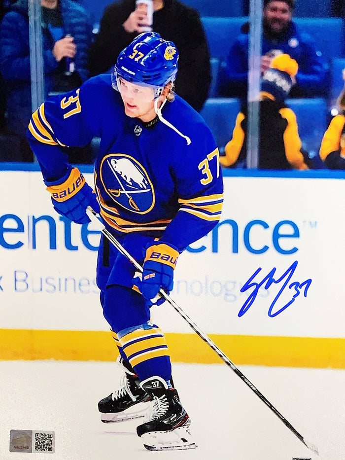 Casey Mittelstadt Taking a Shot in Blue Signed 8x10 Photo Signed Photos TSE Buffalo