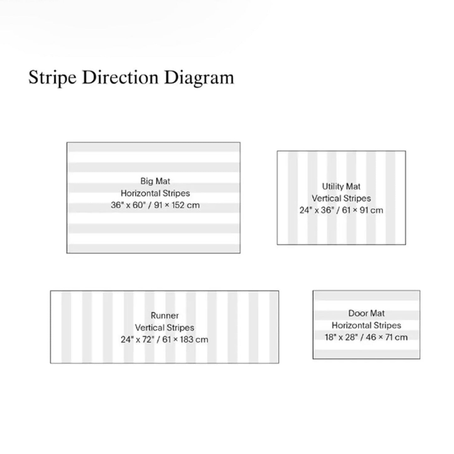 chilewich | shag utility doormat 61x91cm (24x36") | horizon stripe desert