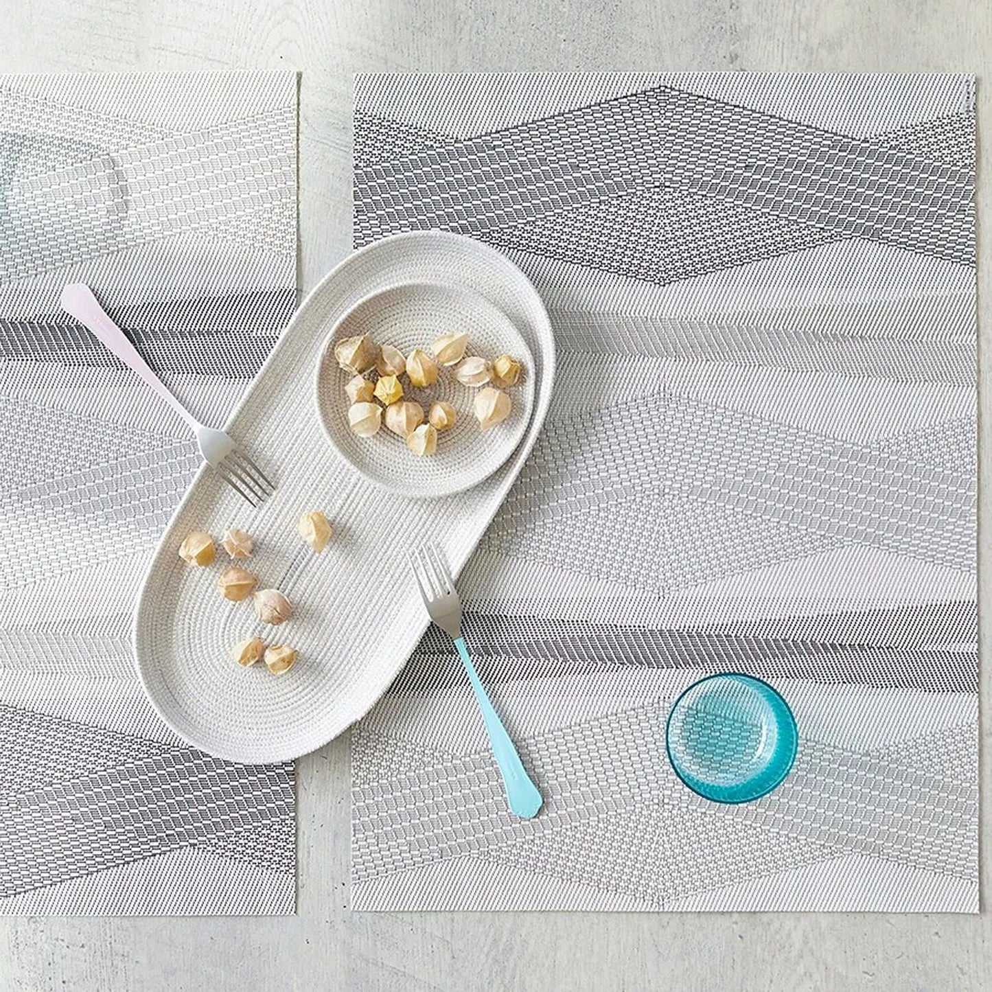 chilewich | placemat rectangle | kimono vanilla - DC