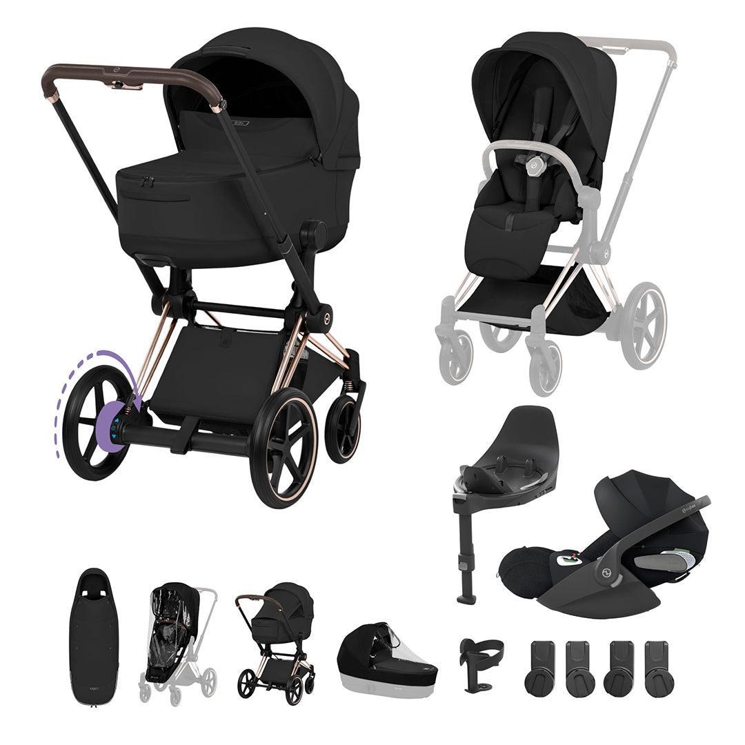 CYBEX e-PRIAM Fold Cot Ultimate Travel System Bundle - Style