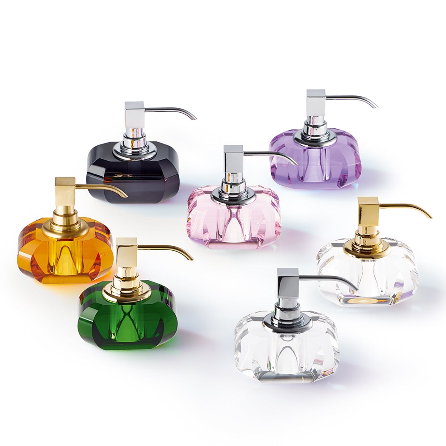 decor walther | KRISTALL collection | soap dispenser | clear + nickel satin