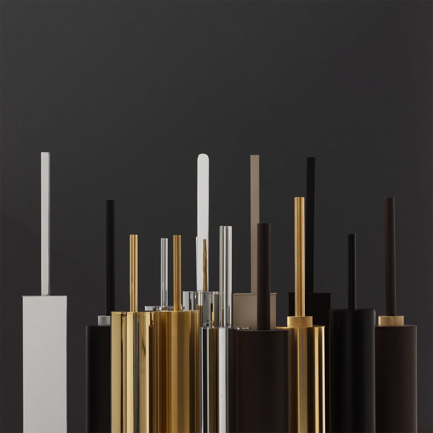 decor walther | MIKADO series | toilet brush | gold 24 carat
