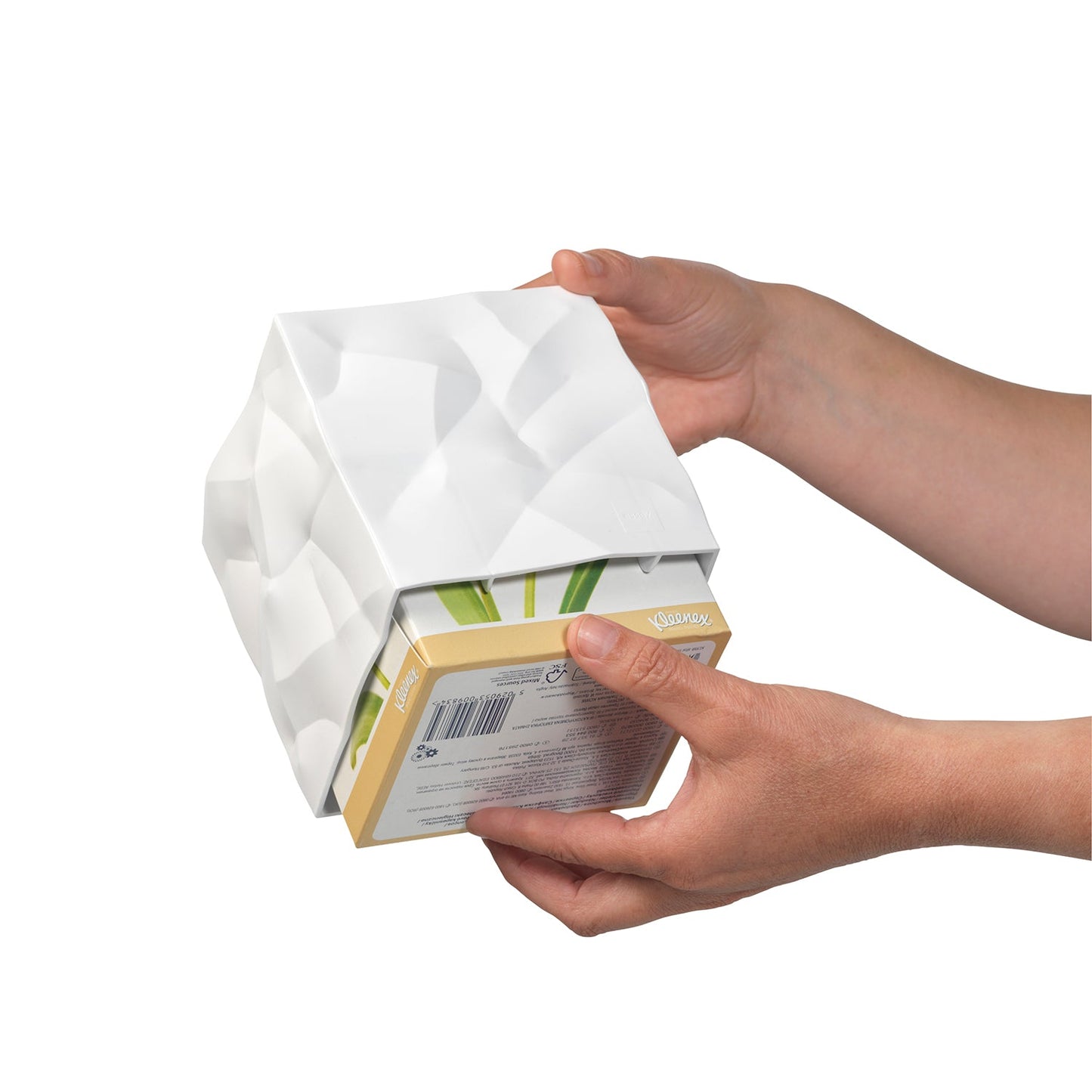 essey | wipy cube tissue box | white - LC
