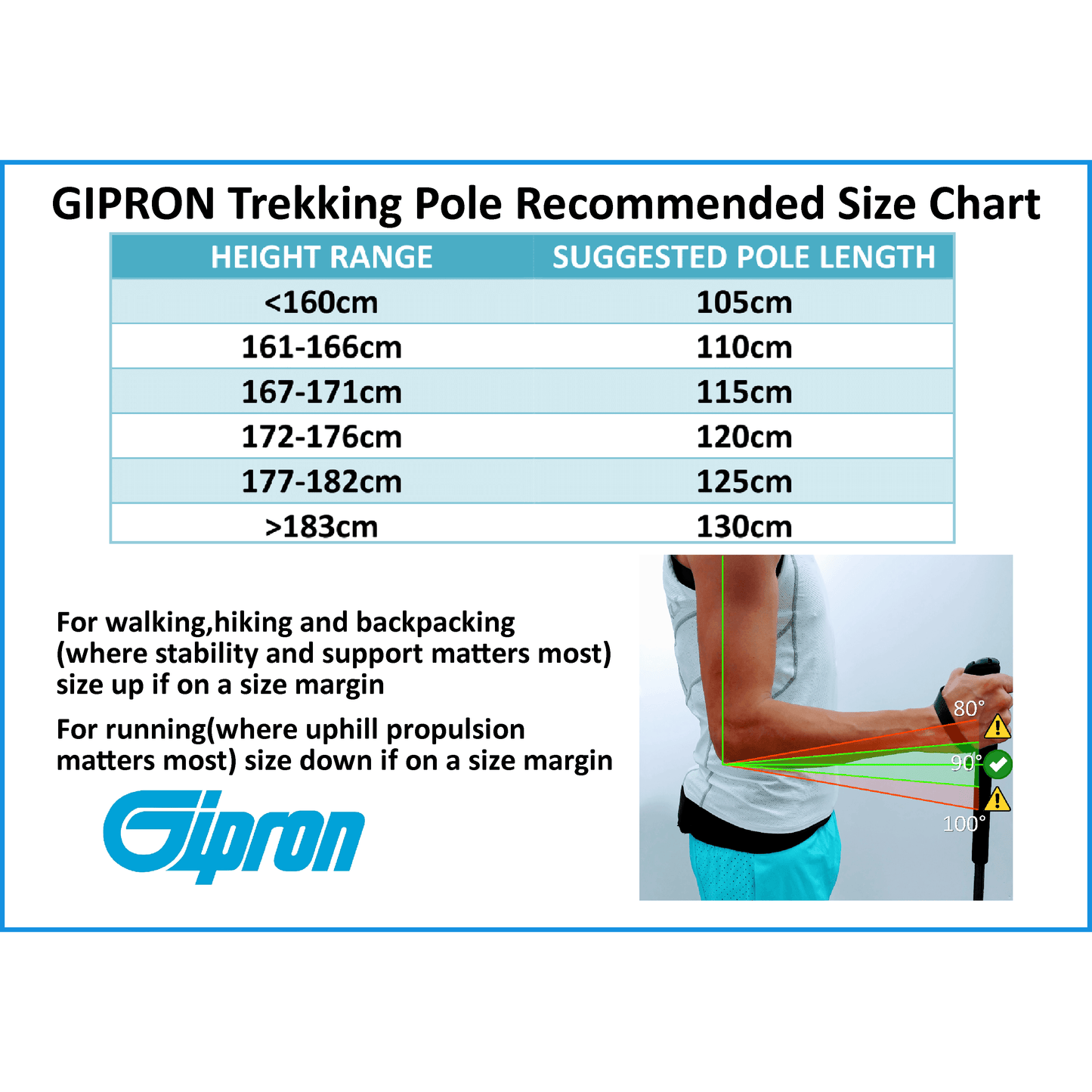 Gipron 311 Titan Compact Trekking Pole