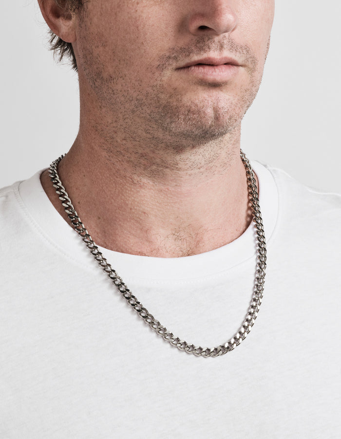 Stainless Steel Thick Curbed Link Neck Chain
