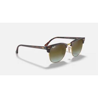 RAYBAN - CLUBMASTER | Tortoise w/ Green Flash Gradient