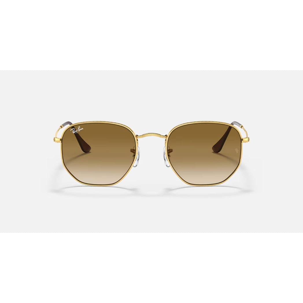 RAYBAN - HEXAGONAL | Arista Gold w/ Light Brown Gradient