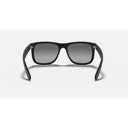 RAYBAN - JUSTIN | Black Rubber w/ Grey Polarized