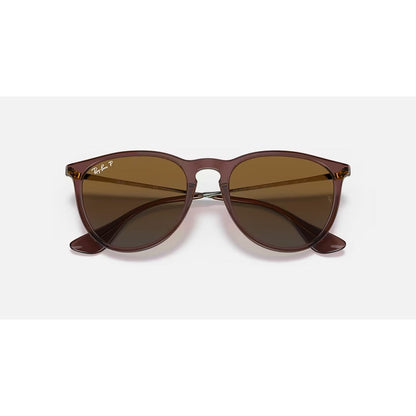 RAYBAN - ERIKA | Transparent Dark Brown w/ Brown Polarized
