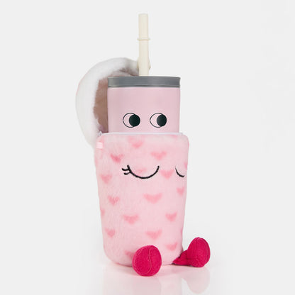 Asobu Pink Drink Fuzzie Water Bottle