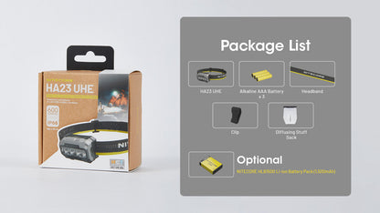 Nitecore HA23UHE BK Headlight