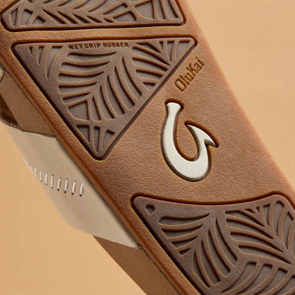 OLUKAI - KIPE'A 'OLU SLIDE (WOMENS) | Puka/Tan