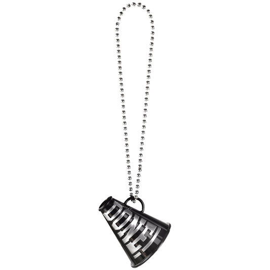 "DONE!" Graduation Megaphone Necklace