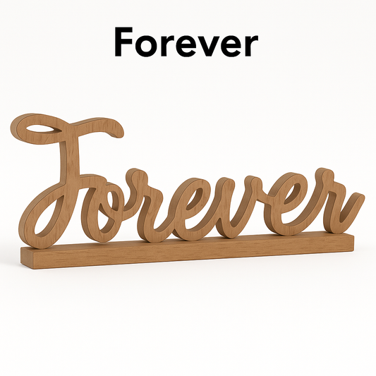 "Forever" MDF Wedding Table Sign Decoration