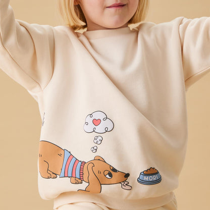 Daydreaming Dog Oversized Sweatshirt