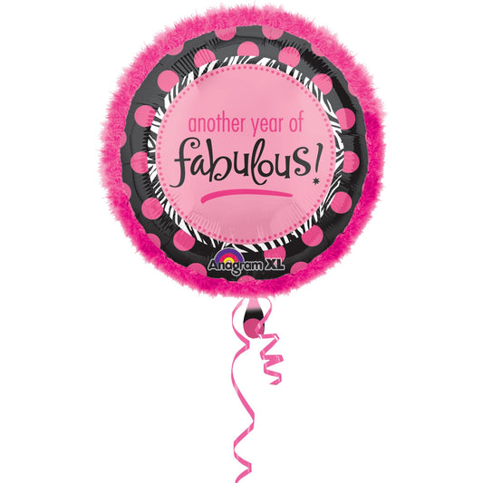 "Another Year of Fabulous" Foil Deluxe Balloon