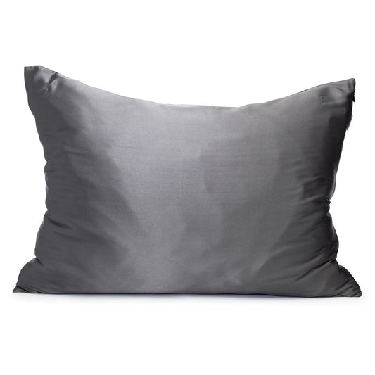 Satin Pillowcase in Charcoal/Ivory/Black