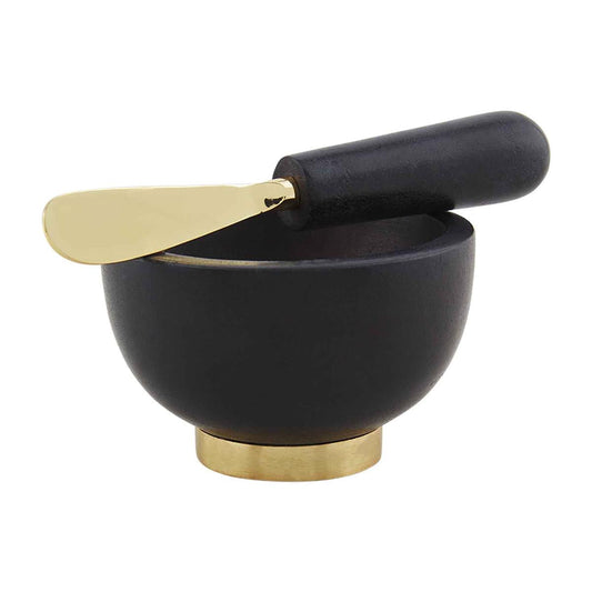 BLACK MARBLE DIP BOWL SET
