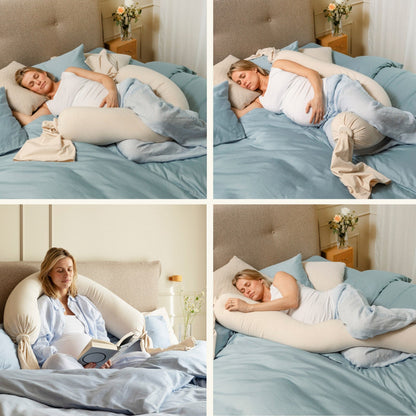 bbhugme Pregnancy Pillow - Soft White
