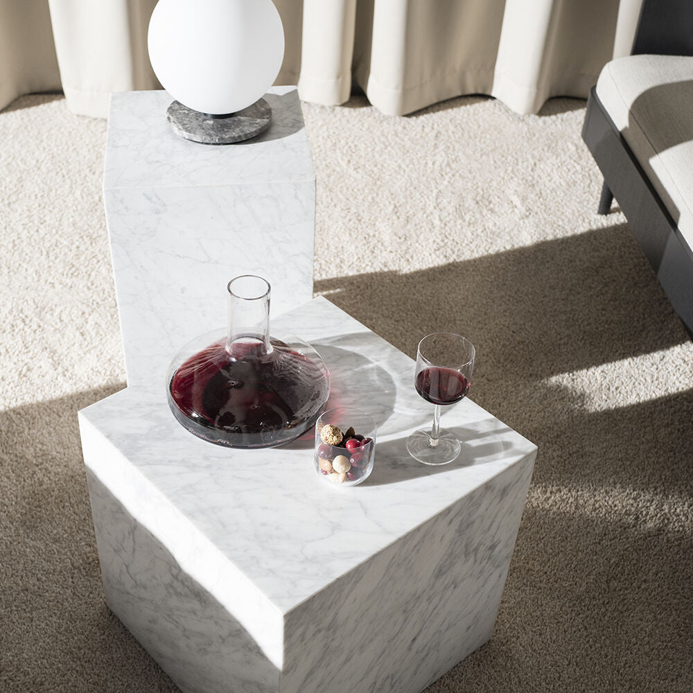 audo copenhagen (menu) | wine breather carafe deluxe | clear + steel