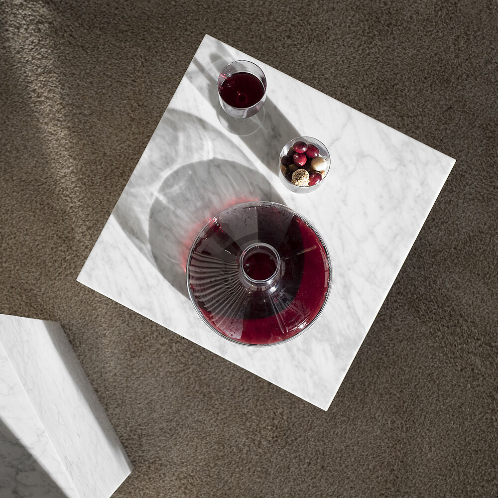 audo copenhagen (menu) | wine breather carafe deluxe | clear + steel