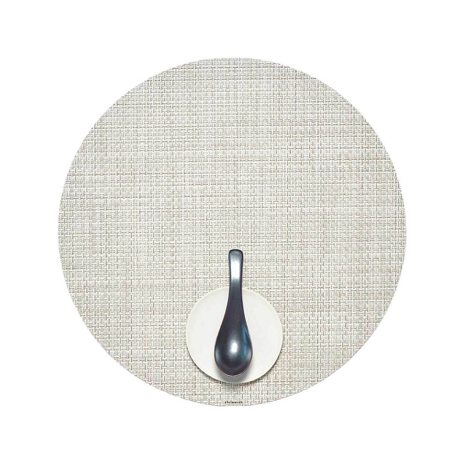 chilewich | placemat round | basketweave natural