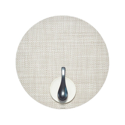 chilewich | placemat round | basketweave natural