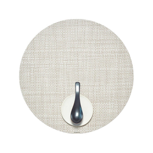 chilewich | placemat round | basketweave natural