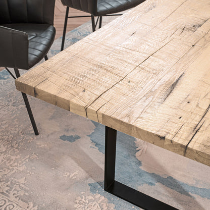 janua | sc 58 table | white pigmented oak + black base 240x100cm