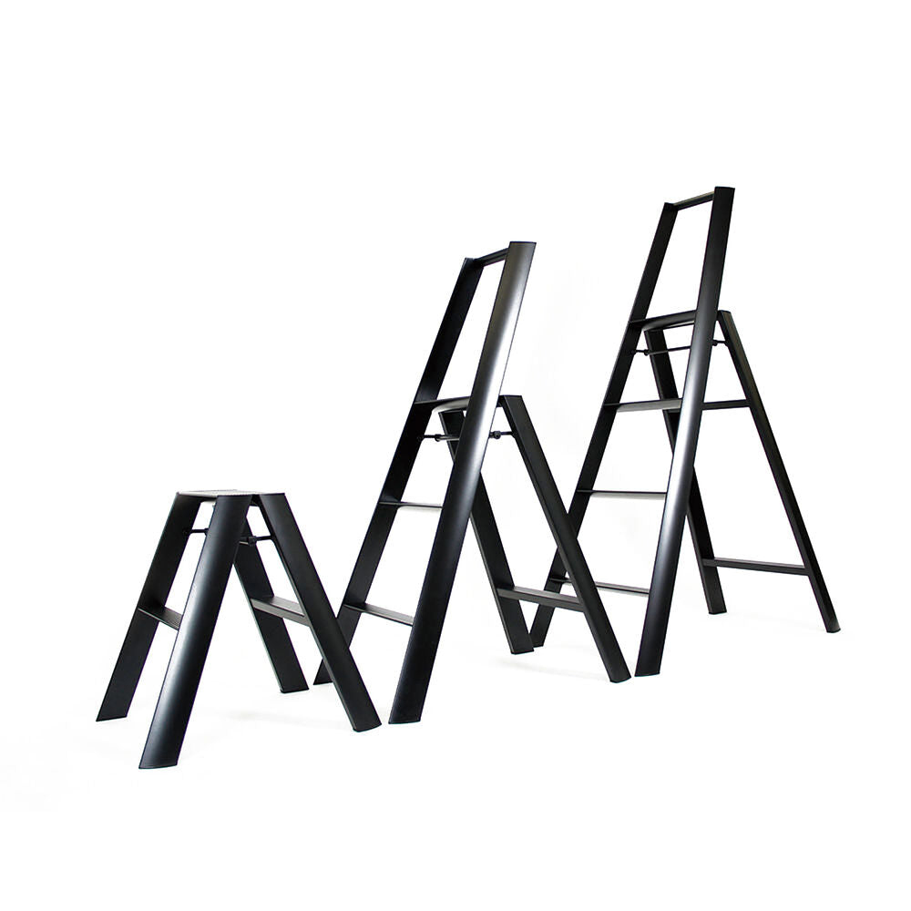 hasegawa | lucano 2 step ladder | black