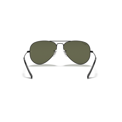 RAYBAN - AVIATOR | Black w/ Green Polarized