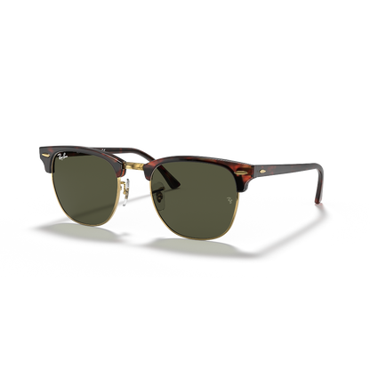 RAYBAN - CLUBMASTER | Tortoise Arista w/ Green
