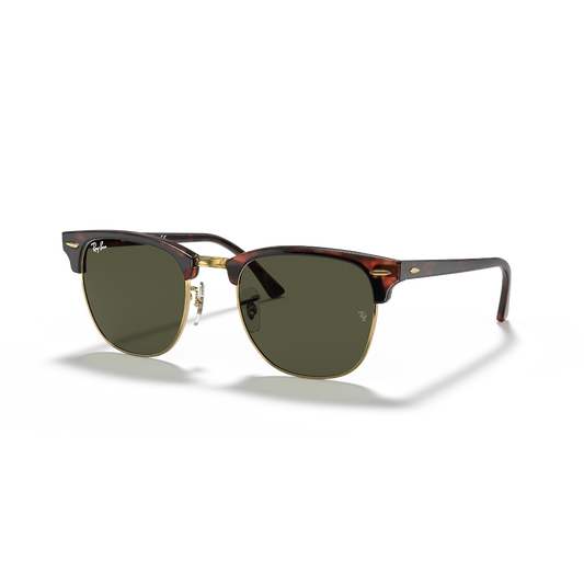 RAYBAN - CLUBMASTER | Tortoise Arista w/ Green