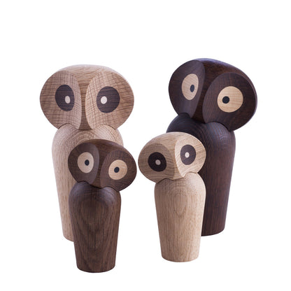 architectmade | wooden owl | small smoked oak