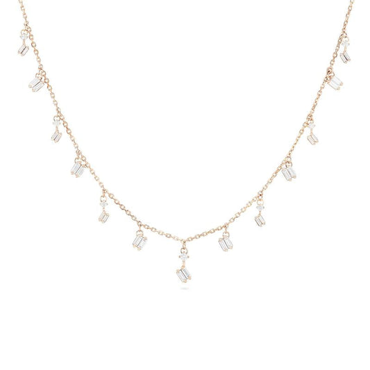 Cascade White Diamond Necklace