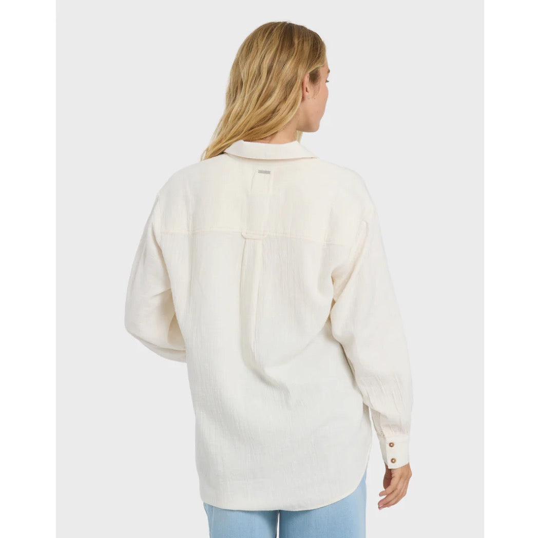 BILLABONG - WANDERER L/S WOVEN TOP | Salt Crystal