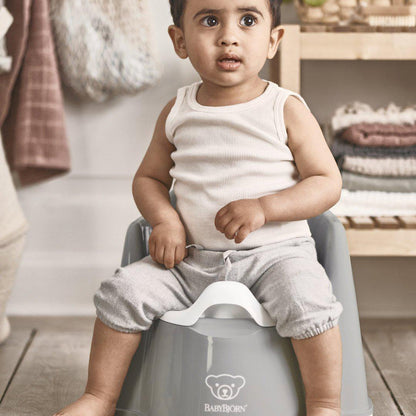 BabyBjorn Potty Chair - Grey/White