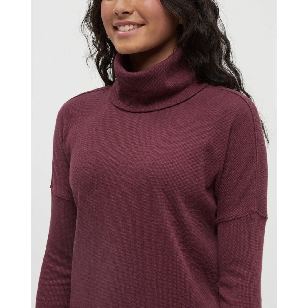 TENTREE - HIGHWOOD TURTLENECK SWEATER | Deep Burgundy