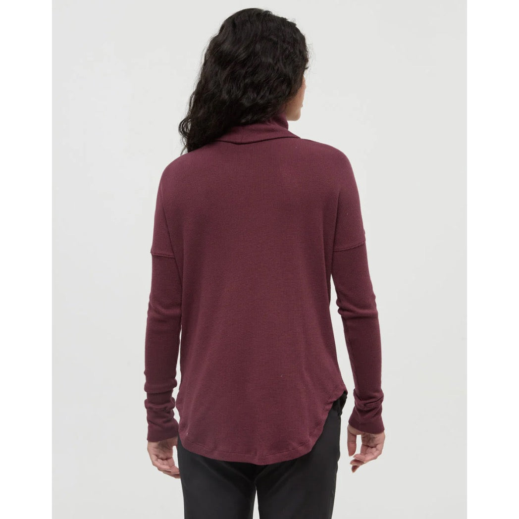 TENTREE - HIGHWOOD TURTLENECK SWEATER | Deep Burgundy