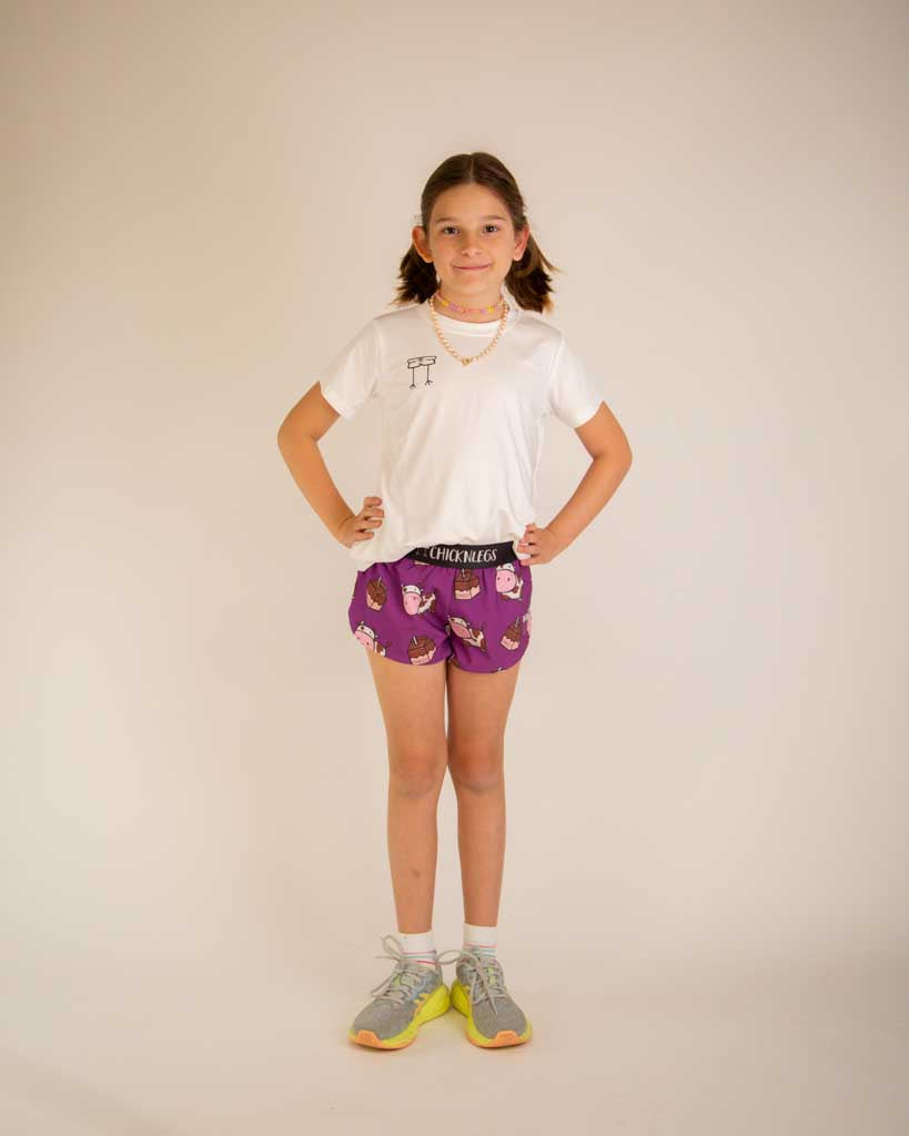 Girls' Choccy Cows Running Shorts